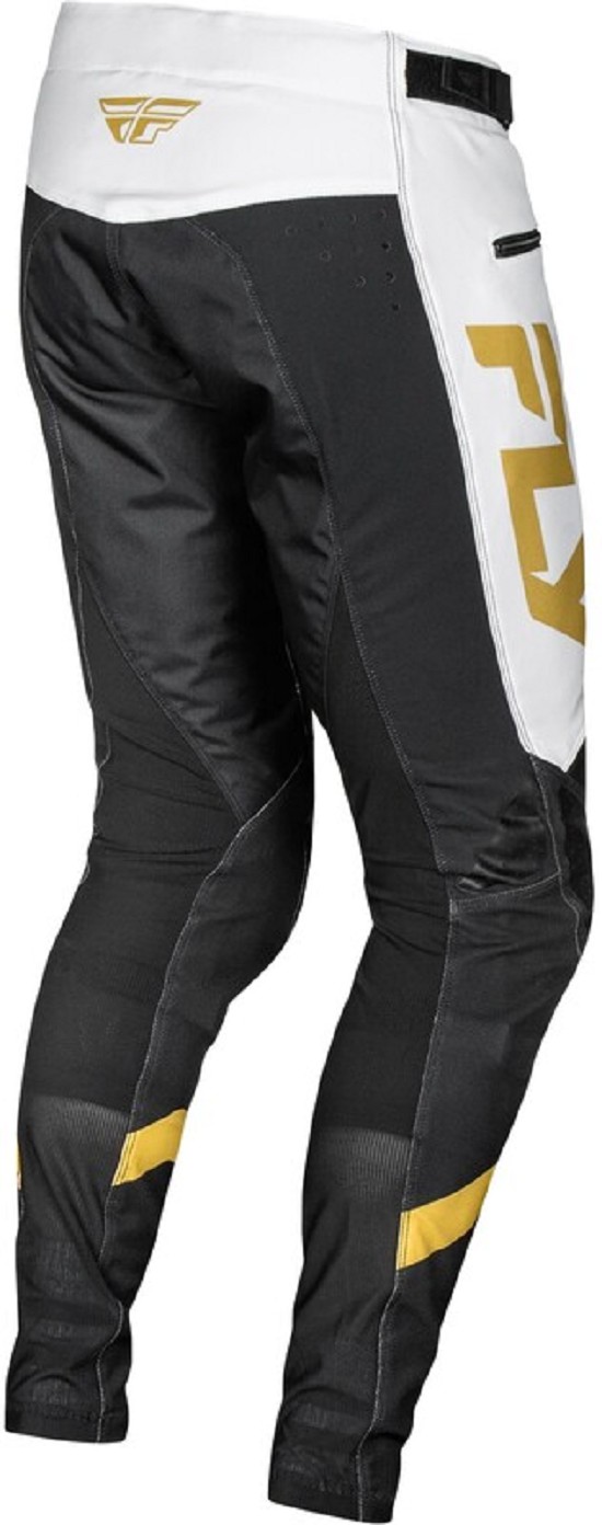 FLY RACING Rayce Fahrradhose - Weiß/Schwarz/Gold FLY RACING Rayce Jugend Fahrradhose - Weiß/Schwarz/Gold