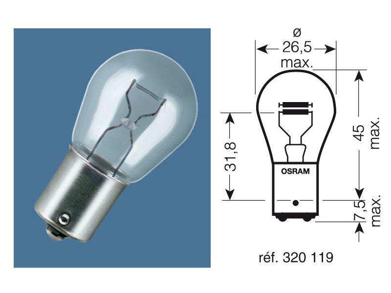 OSRAM Original Line P21/5W Glühlampen 12V 21/5W - x10