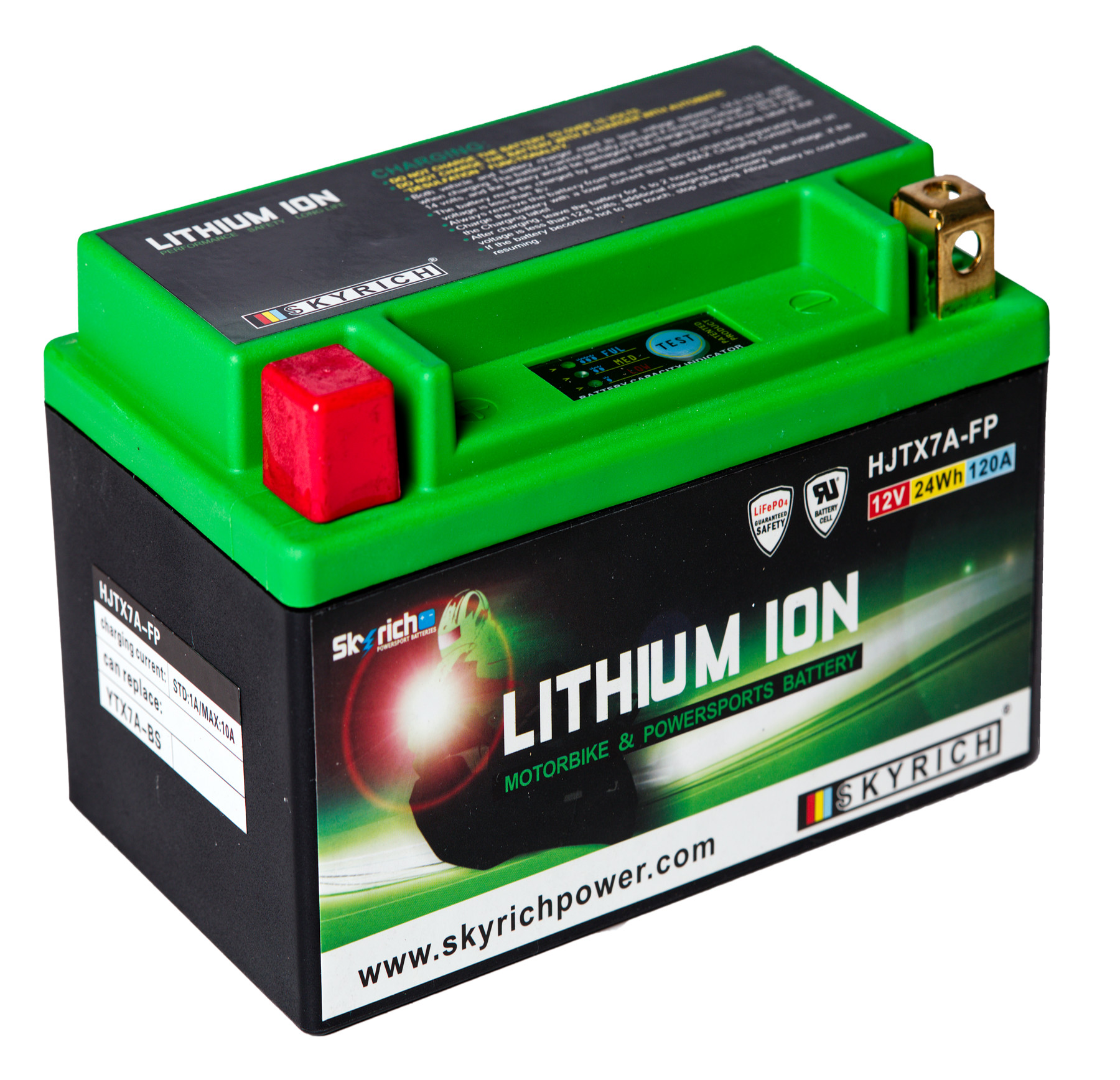 Batterie SKYRICH HJTX7A-FP [150x87x93] 12,8V/2AH (10 Std.), 24 Wh, CCA: 120
