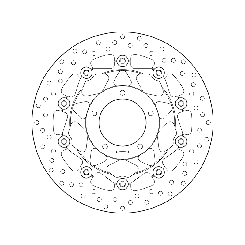 BREMBO Serie Oro rund schwimmend Bremsscheibe