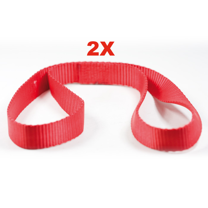 Doppelschlaufengurt Nylon Paar rot Doppelschlaufengurt Nylon Paar rot