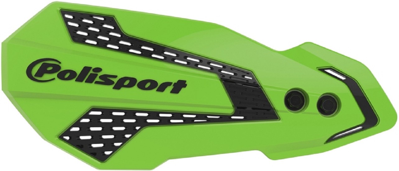 POLISPORT MX Flow Handguards Green / Black - passend für Kawasaki KX250F / 450F