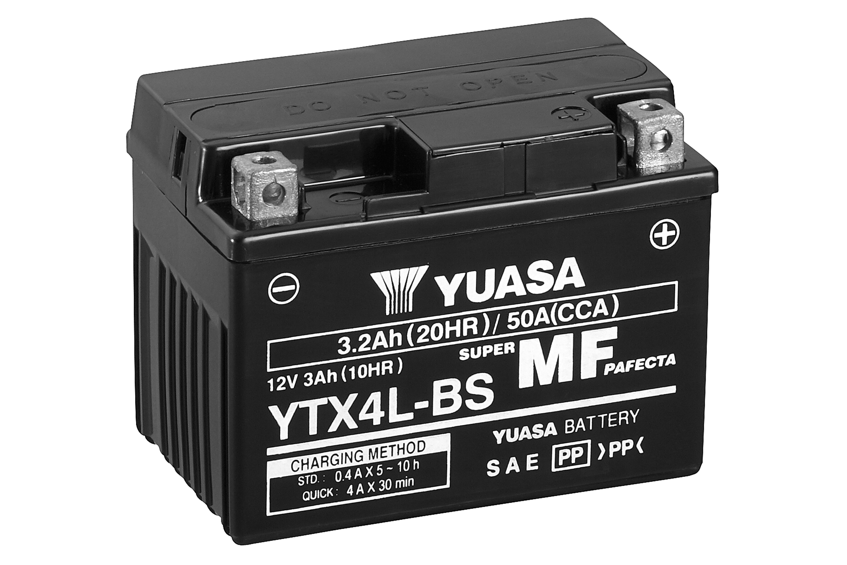 Batterie YUASA YTX4L (WC) AGM / Gel 12V/3AH (10 Std.) [114x71x86] CCA=50A