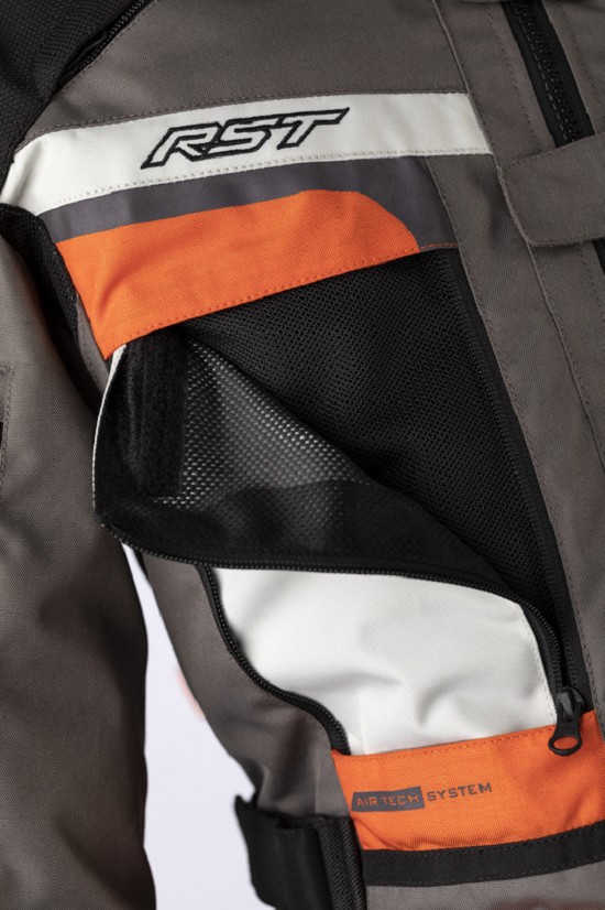 RST Race Dept Adventure X-Treme CE Textil-Jacke - Grau/Ice/passend für KTM Orange Größe M RST Race Dept Adventure X-Treme CE Textil-Jacke - Grau/Ice/passend für KTM Orange Größe M