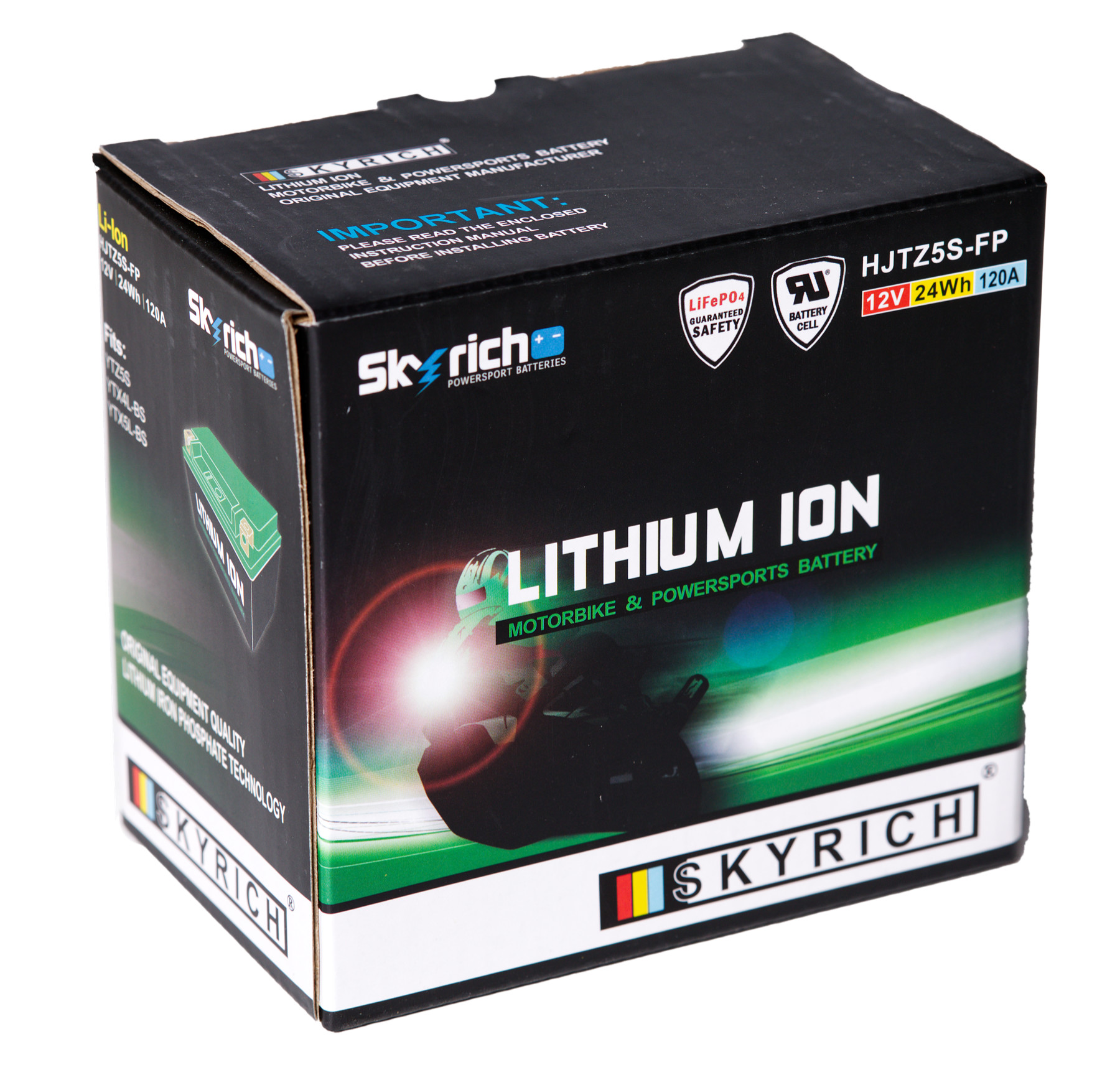Batterie SKYRICH HJTZ5S-FP [113x70x85] 12,8V/2AH (10 Std.), 24Wh, CCA: 120