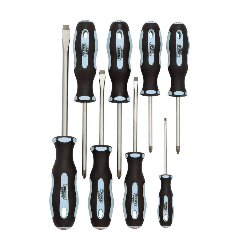 DRAPER Expert Heavy Duty Soft Grip Schraubendreher-Set - 8-teilig