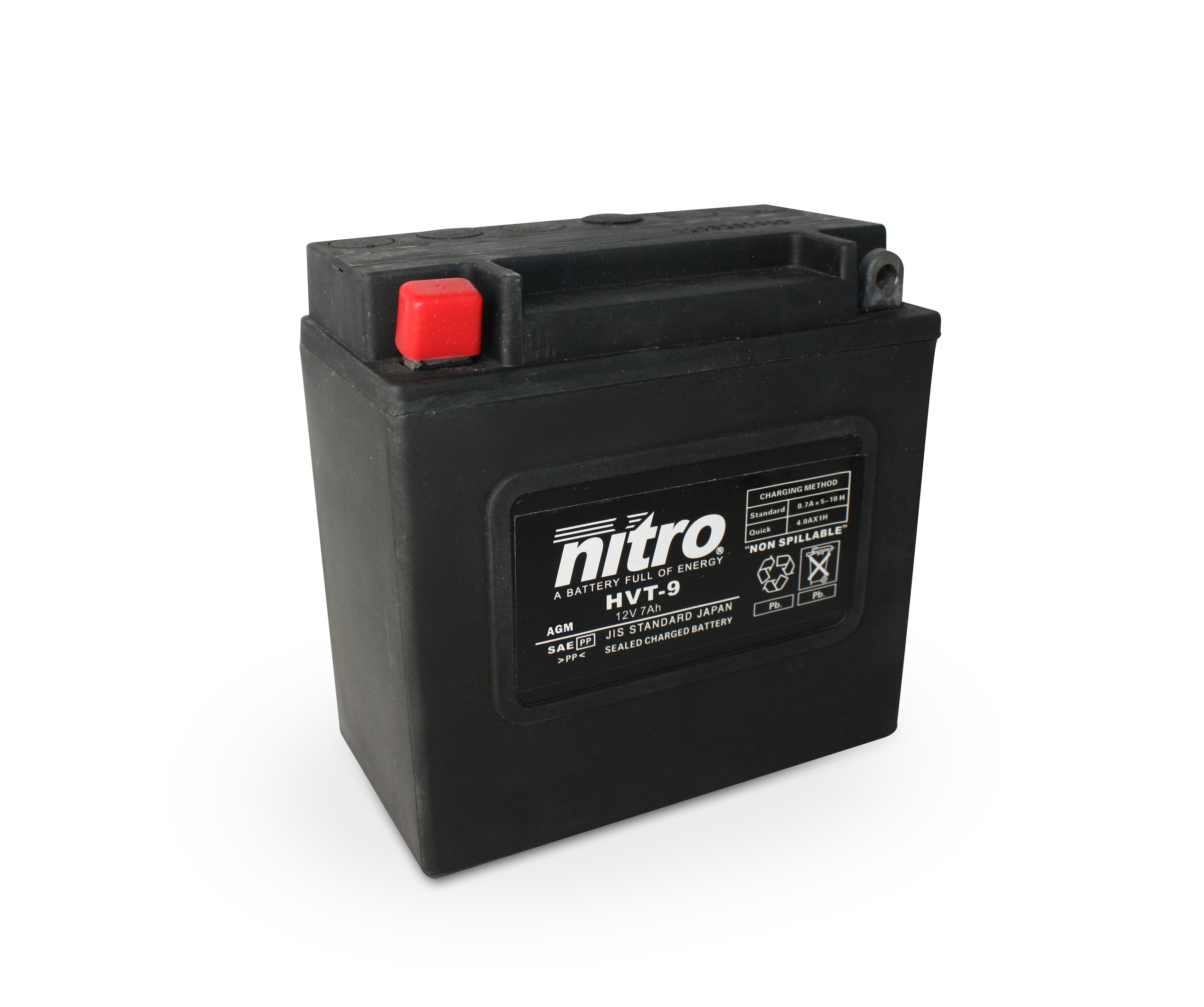 Batterie NITRO HVT 09 SLA (WC) Gel 12V/8Ah [136x75x134] CCA=130A