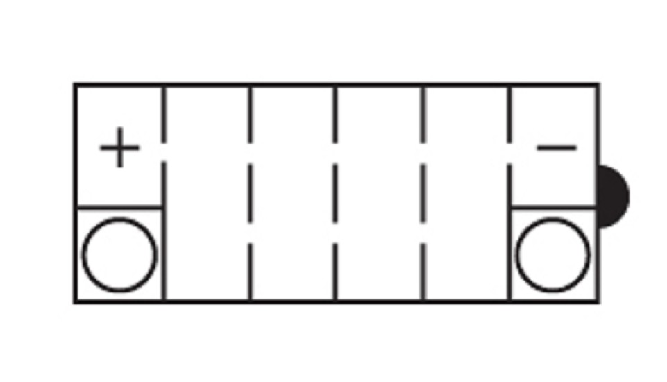 Batterie NITRO NB9-B (CP) mit Säurepack 12V/9Ah [135x75x139] CCA=130A