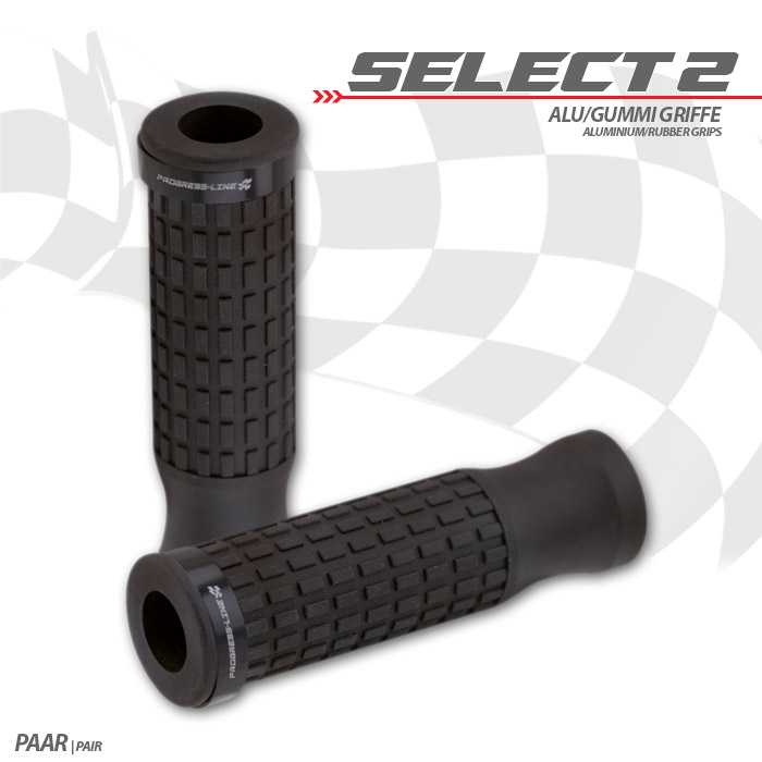 Griffgummiset Select2 7/8-22mm schwarz Griffgummiset Select2 7/8-22mm schwarz