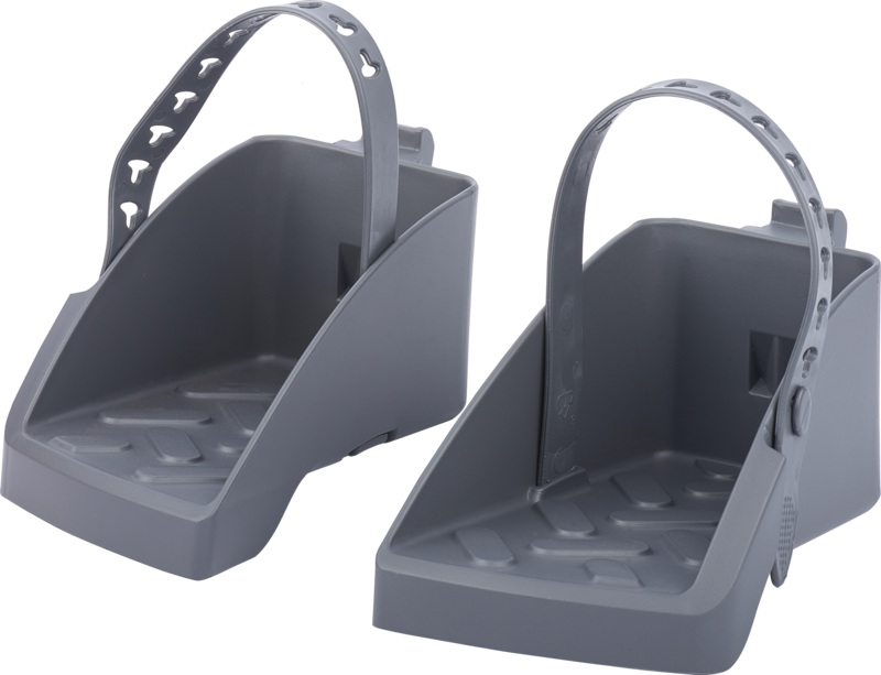 POLISPORT Footrests + Straps Silver Boodie