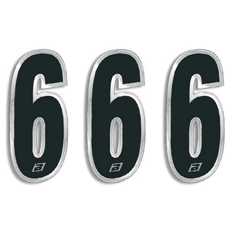 BLACKBIRD Racing Numbers - 15x7 cm BLACKBIRD Racing Numbers - 15x7 cm