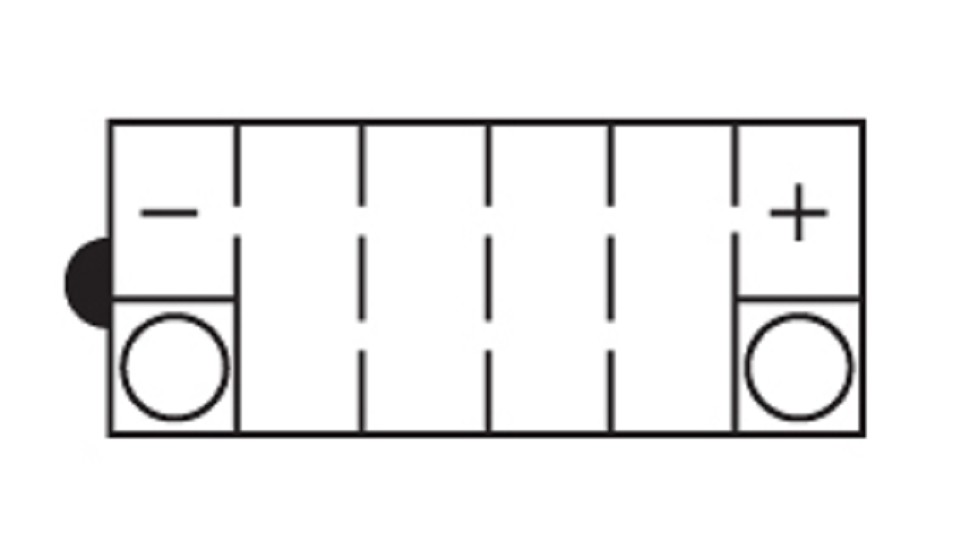 Batterie NITRO NB3L-A (CP) mit Säurepack 12V/3Ah [98x56x110] CCA=32A