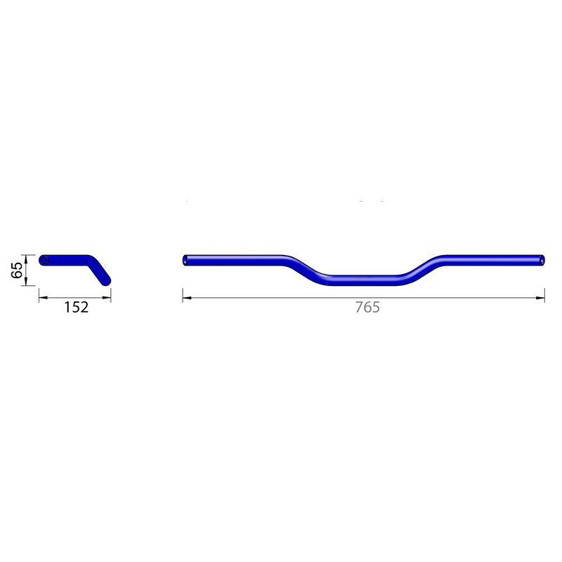 HIGHSIDER pro Superbikelenker L01, chrom