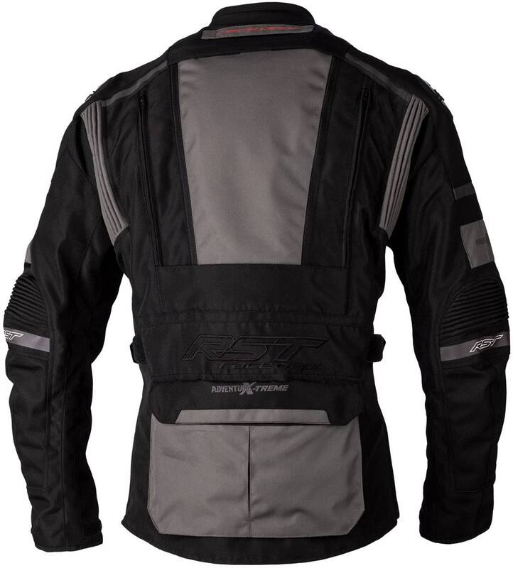 RST Race Dept Adventure X-Treme CE Textil-Jacke - Schwarz/Grau/Schwarz Größe 4XL