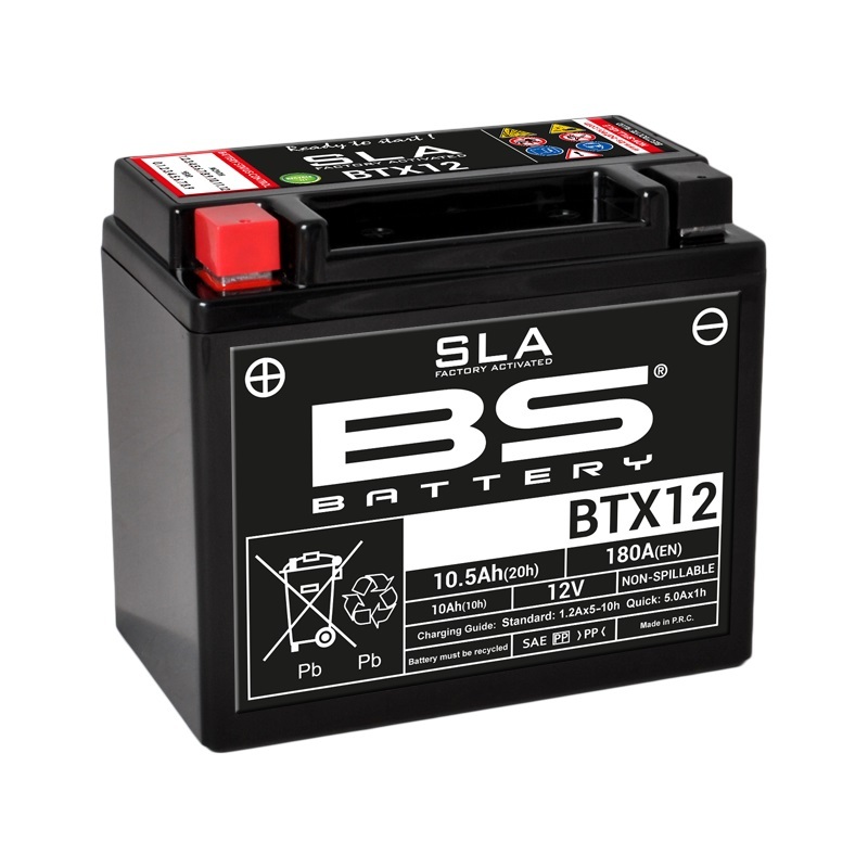 BS BATTERY SLA Wartungsfreie Batterie Werkseitig aktiviert - BTX12 BS BATTERY SLA Wartungsfreie Batterie Werkseitig aktiviert - BTX12