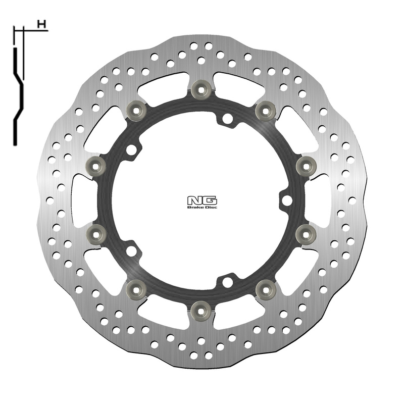 NG BRAKES Bremsscheibe Wave schwimmend