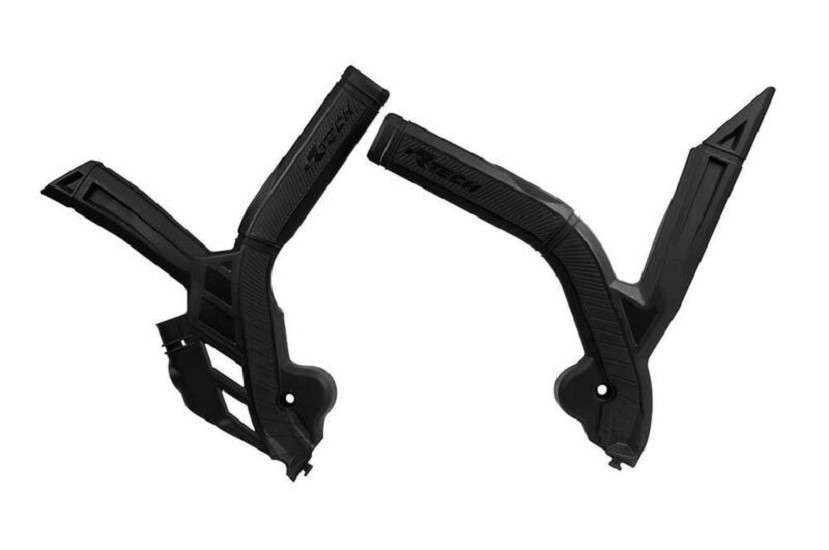 RACETECH Bi-Material Rahmenschutz Schwarz RACETECH Bi-Material Rahmenschutz Schwarz