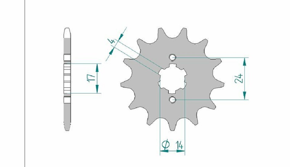 AFAM Standard Stahlritzel vorne 49102 - 420 AFAM Standard Stahlritzel vorne 49102 - 420
