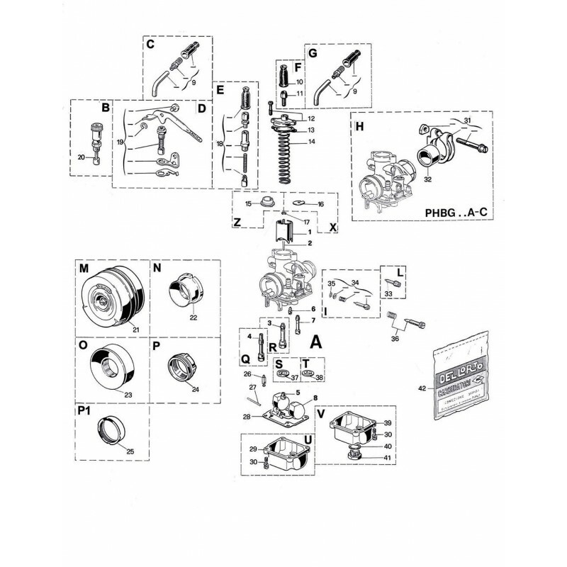 DELLORTO PHBG BS Ø19mm Vergaser