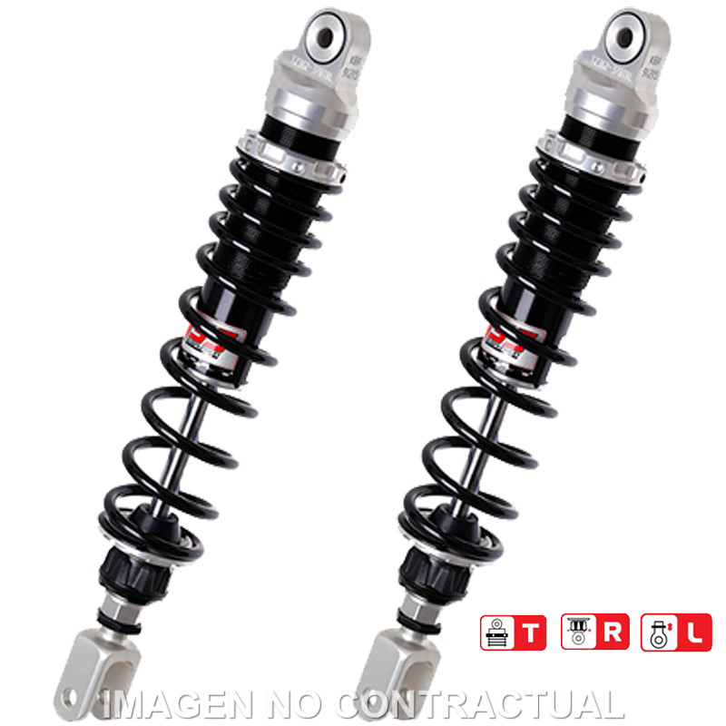 Federbein Z362-Serie Stereo hinten passend für Suzuki Burgman 650 (02-11) (Fahrer 86-112 kg) TZ362-370TRL-02-88