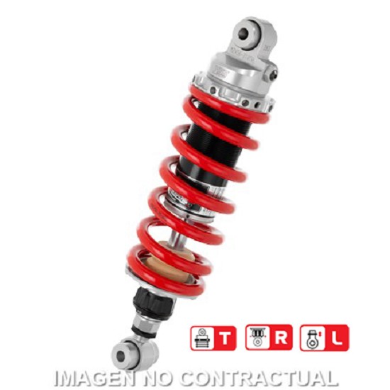 Federbein Z456-Serie Mono hinten passend für Cagiva Raptor 650 (03-10) MZ456-310TRL-53-85
