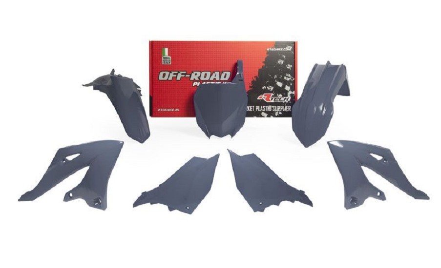 RACETECH Plastic Kit - Quantum Grey passend für Yamaha YZ125/250 RACETECH Plastic Kit - Quantum Grey passend für Yamaha YZ125/250