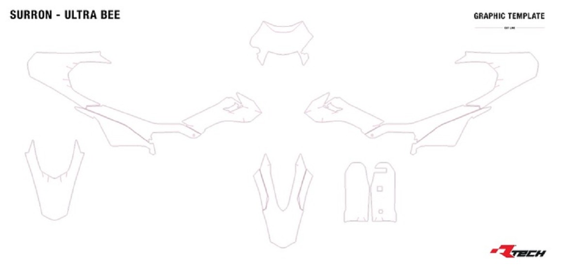 RACETECH Plastik Kit 6-teilig