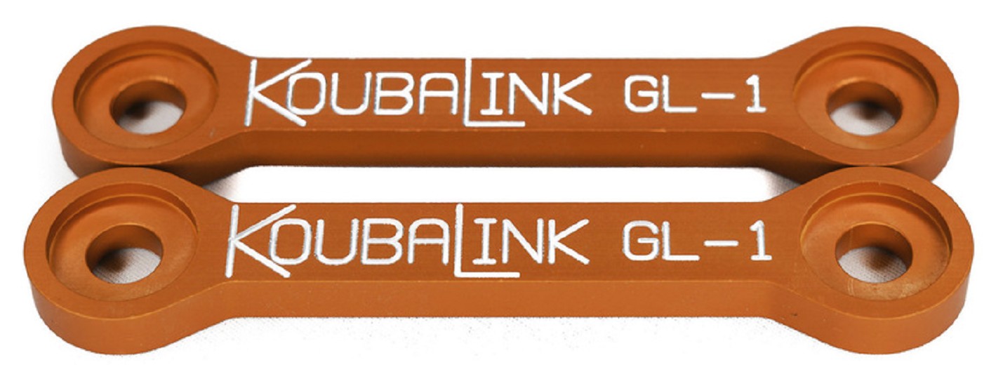 KOUBALINK Tieferlegungs-Kit (28.6 mm) Orange - passend für Suzuki SFV650 Gladius