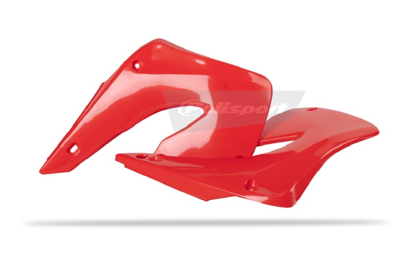 POLISPORT Kühlerspoiler seitlich Rot passend für Honda CR125R/C R250R
