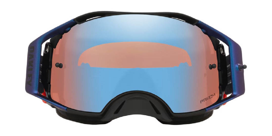 OAKLEY Airbrake MX Brille - Grey Strike Prizm MX Sapphire Iridium Glas