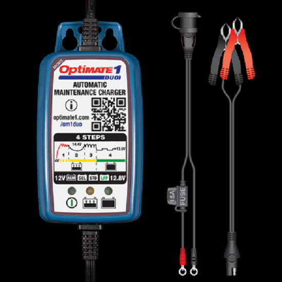 Batterieladegerät Optimate 1 DUO 0.6A 4-stufig, 12V/12.8V, 0.6A STD/AGM/Gel/Lithium Batterieladegerät Optimate 1 DUO 0.6A 4-stufig, 12V/12.8V, 0.6A STD/AGM/Gel/Lithium