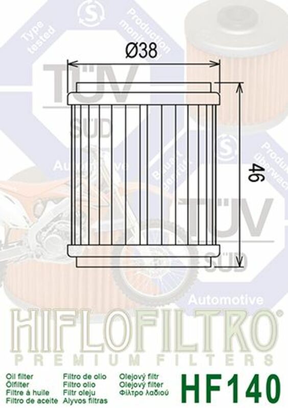 HIFLOFILTRO Ölfilter - HF140