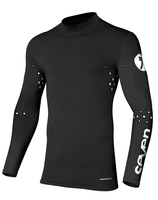 SEVEN Zero Staple Kompressions Trikot - Schwarz