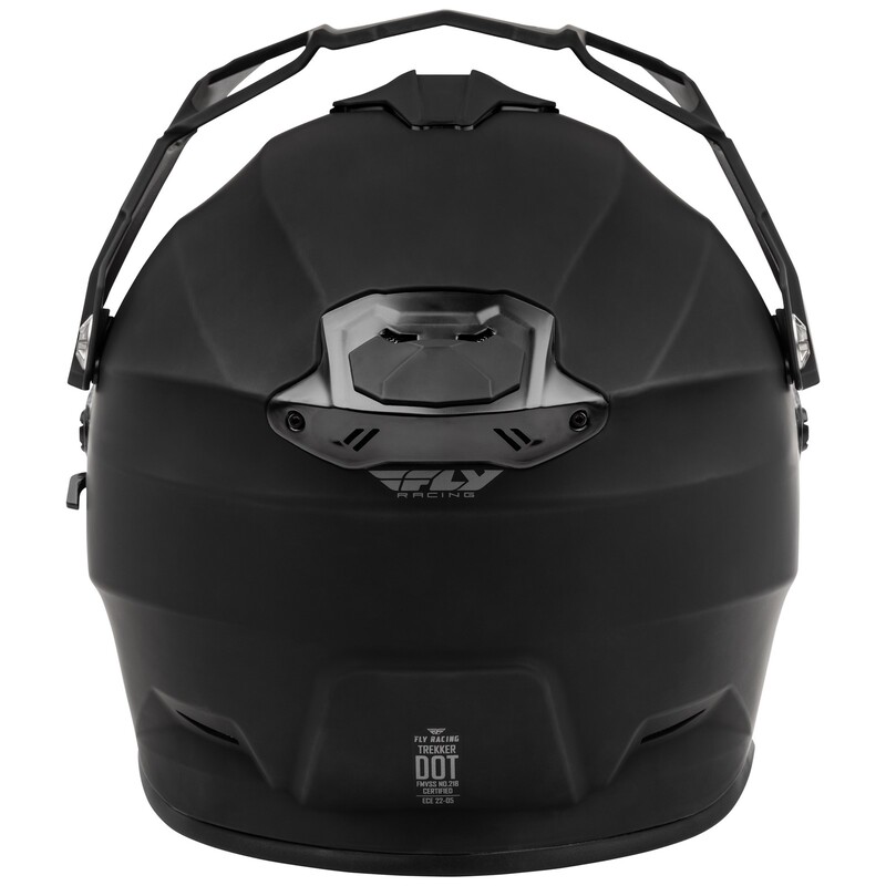 FLY RACING Trekker Solid Helm - Mattschwarz