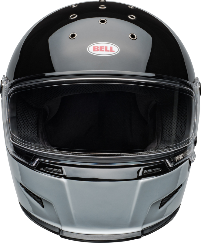 BELL Eliminator Helm - GT Gloss Black/White