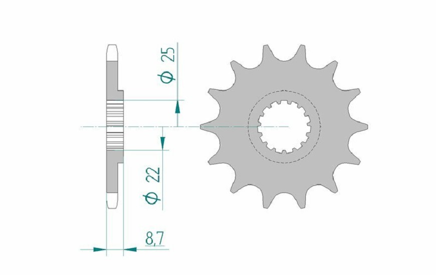 AFAM Standard Stahlritzel vorne 73301 - 520 AFAM Selbstreinigendes Stahlritzel vorne 73301 - 520