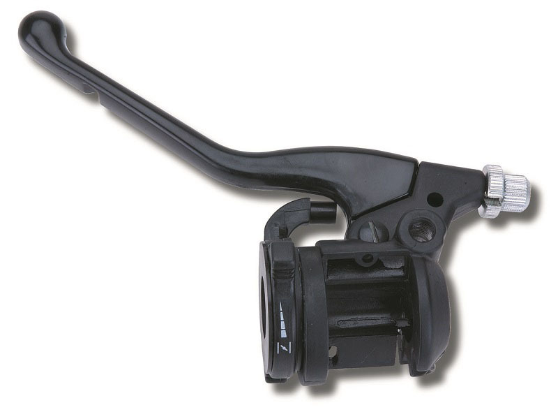 DOMINO Kupplungshebel komplett + Starter schwarz passend für Peugeot XP6/Malagutti 50 RST