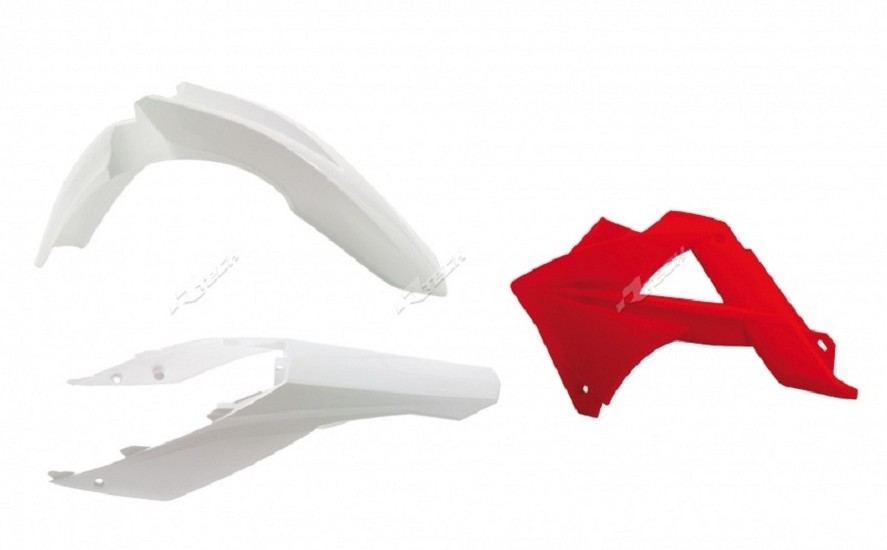 RACETECH Kunststoff Kit OEM Farbe Weiß/Rot Gas Gas EC125/250/300/450 FSR RACETECH Kunststoff Kit OEM Farbe Weiß/Rot Gas Gas EC125/250/300/450 FSR