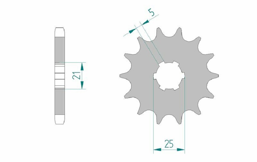 AFAM Standard Stahlritzel vorne 30301 - 530