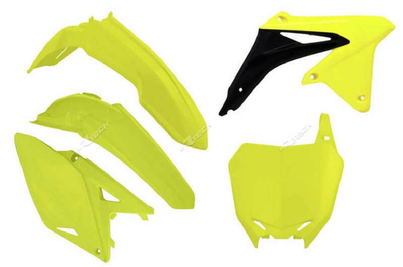 Kunststoff-Kit Racetech gelb neon passend für Suzuki RM-Z250