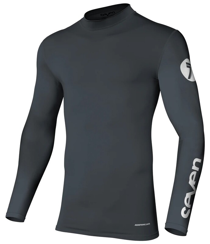 SEVEN Zero Kompressions Jugendtrikot - Anthrazit