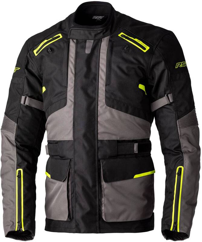 RST Endurance CE Textil-Jacke Herren - Schwarz/Grau/Fluo Gelb