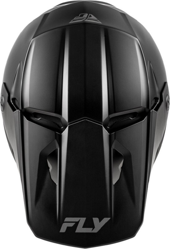 FLY RACING Kinetic Solid Jugend Helm - Mattschwarz