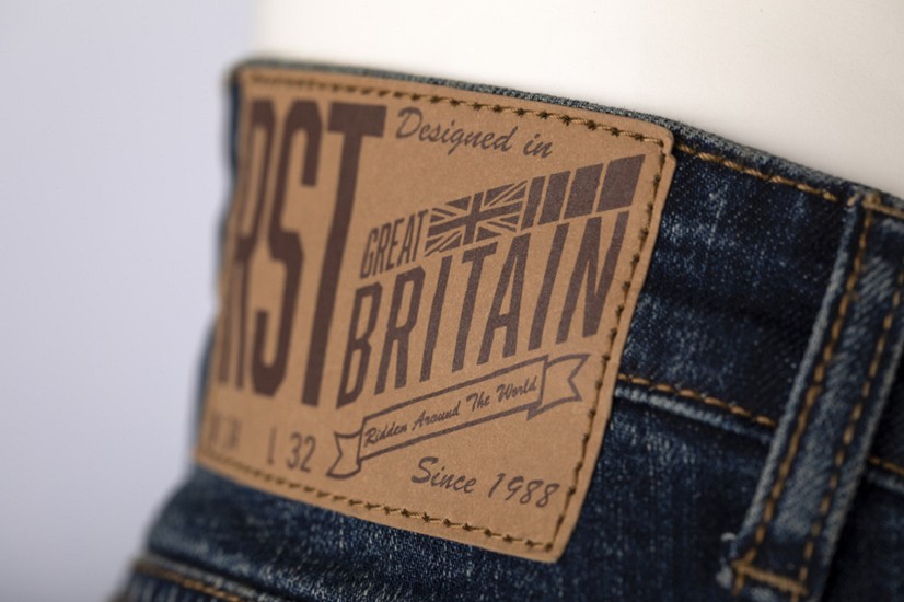 RST Verstärkte Textil-Hose 2 CE, gerades Bein - Midnight Blue Denim Größe S Langes Bein