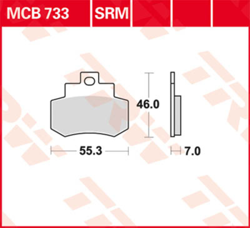 TRW Lucas Bremsbelag MCB733