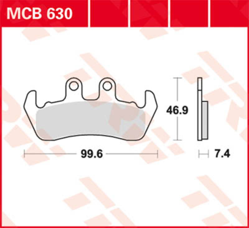 TRW Lucas Bremsbelag MCB630