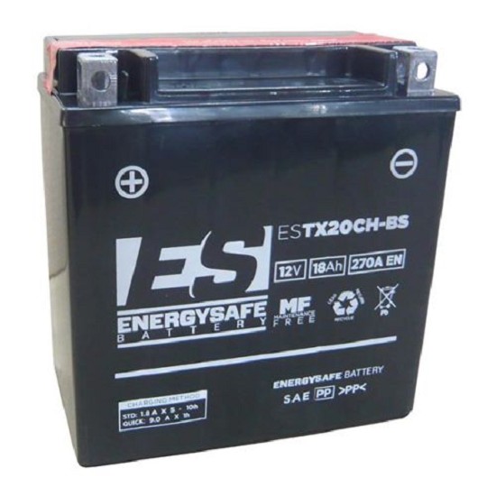 Batterie ENERGYSAFE ESTX20CH-BS (CP) mit Säurepack 12V/18AH (10 Std.) [150x90x160] CCA=270A (2 Jahre Garantie - s. Artikeltext)