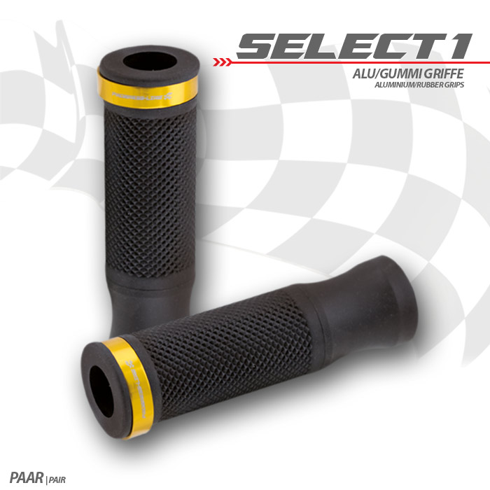 Griffgummiset Select1 7/8-22mm schwarz Griffgummiset Select1 7/8-22mm schwarz