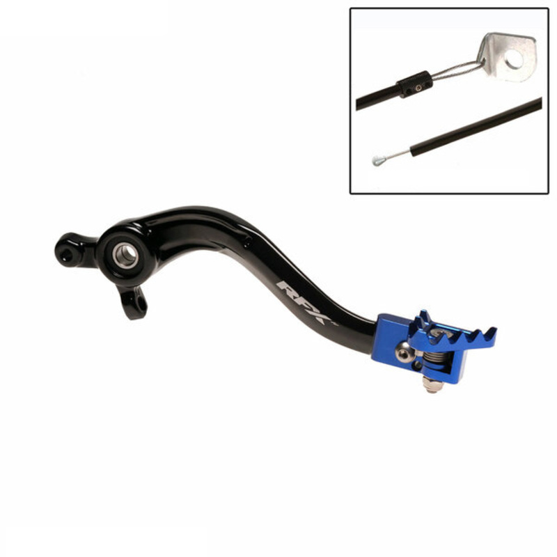 RFX Pro FT Hinterradbremshebel (Schwarz/Blau) - Husqvarna TC85